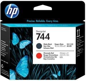 CABEZAL INKJET HP F9J88A Nº744 DESINGJET NEGRO MATE y ROJO