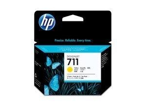 CARTUCHO INKJET HP CZ136A Nº711x3 DESINGNJET T120/T520 AMARILLO 29 ML. PACK DE 3