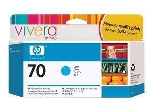 CARTUCHO INKJET HP C9452A Nº70 DESIGNJET Z2100/Z2100 GP/Z3100/Z3100 GP/Z3100PS GP/Z3200/Z3200PS/Z5200/Z5200PS CIAN 130 ML.
