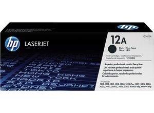 TONER HP Nº 12A Q2612A LASERJET 1010/1012/1015/1018/1020/1022/3015/3020/3030/3050/3052/3055 NEGRO 2.000 PÁG.