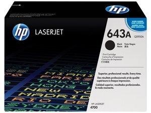 TONER HP Nº 643A Q5950A LASERJET COLOR 4700 NEGRO 11.000 PÁG.