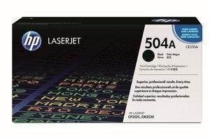 TONER HP Nº 504A CE250A LASERJET CP3525  NEGRO 5.000 PÁG.