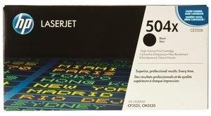 TONER HP Nº 504X CE250X LASERJET CM3530/CM3530FX/CP3525/CP3525DN/CP3525N/CP3525X/CP3527/CP3529 NEGRO 10.500 PÁG.