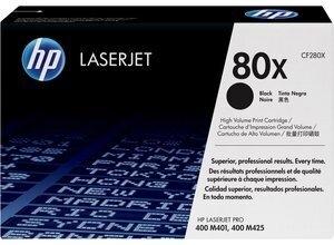 TONER HP Nº 80X CF280X LASERJET PRO M401 / M425 NEGRO 6.900 PÁG.