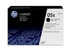 TONER HP CE505X Nº05X LJ P2055 NEGRO P/2 /CE505XD