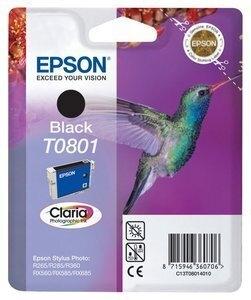 CARTUCHO INKJET EPSON T080140 STYLUS PHOTO R265/285/360 RX560/585/685 NEGRO