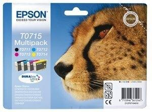 CARTUCHO INKJET EPSON T071540 STYLUS D78/92/120 DX4000/4050/4400/4450/5000/5050/6000/6050/7000F/8400/9400F MULTIPACK (T071140+24