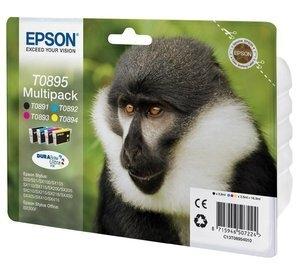CARTUCHO INKJET EPSON T089540 STYLUS S20/21 SX105/100/205/405 OFFICE BX300F SX115/215/415 MULTIPACK (T089140-T089240-T089340-T08