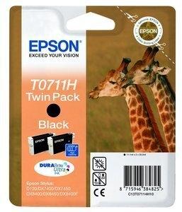 CARTUCHO INKJET EPSON T07114H STYLUS D120/DX7400/7450/8400/8450/9400F OFFICE BX300F/BX600F B1100 NEGRO PACK 2
