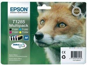 CARTUCHO INKJET EPSON T128540 STYLUS S22/SX125/SX420W/SX425W OFFICE BX305 MULTIPACK DURABRITE (T128140+T128240+T128340+T128440)