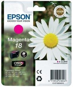 CARTUCHO INKJET EPSON T180340 Nº18 EXPRESSION HOME XP102/205/305/405 MAGENTA 3,3 ml