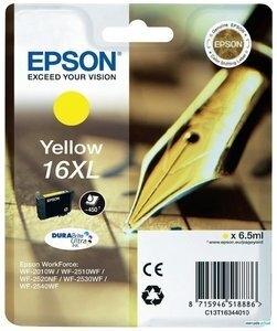CARTUCHO INKJET EPSON T163440 Nº16XL WF-2010W/2510WF/2520NF/2530WF/2540WF AMARILLO 6,5 ml