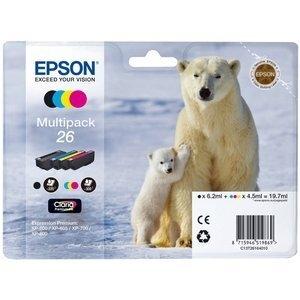 CARTUCHO INKJET EPSON T261640 Nº26 EXPRESSION PHOTO XP-760,  EXPRESSION PREMIUM XP-510/520/600/605/620/625/720/800/820 MULTIPACK