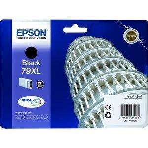 CARTUCHO INKJET EPSON T790140 Nº79XL WORKFORCE PRO WF-4630DWF/WF-4640DTWF/WF-5110DW/WF-5190DW/WF-5620DWF/WF-5690DWF NEGRO 41,8 m