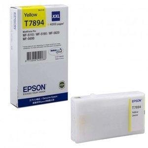 CARTUCHO INKJET EPSON T7894 XXL WORKFORCE PRO WF-4630DWF/WF-4640DTWF/WF-5110DW/WF-5190DW/WF-5620DWF/WF-5690DWF AMARILLO 4.000 PÁ