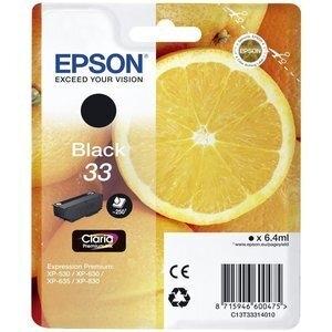CARTUCHO INKJET EPSON T333140 Nº33 XP-530/XP-540/XP-630/XP-635/XP-640/XP-645/XP-830/XP-900 NEGRO 6,4 ml