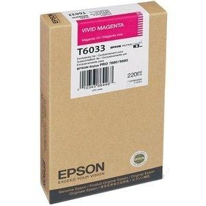 CARTUCHO INKJET EPSON T603300 STYLUS PRO 7800/7880/9800/9880 MAGENTA VIVIDO 220ML