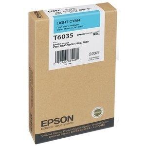 CARTUCHO INKJET EPSON T603500 STYLUS PRO 7800/7880/9800/9880 CIAN CLARO 220ML