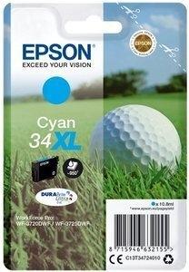CARTUCHO INKJET EPSON T347240 Nº34XL WORKFORCE PRO WF-3720/3720DWF/3725DWF CIAN 10,8ML