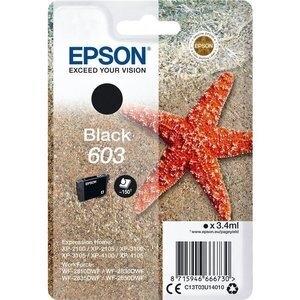 CARTUCHO INKJET EPSON T03U140 Nº603 EXPRESSION HOME XP-2100/3100/4100 WF-2830DWF/2850DWF NEGRO 3,4ML
