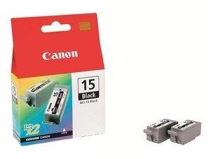 CARTUCHO INKJET CANON BCI15BK DEP.TINT.NEGRA (PACK 2) I70/80 IP90 (8190A002AA)