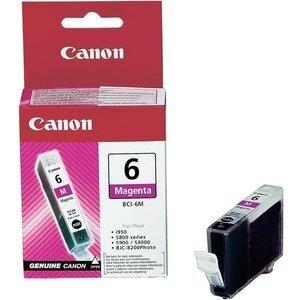 CARTUCHO INKJET CANON BCI-6M BJ-S800/S820/S900, i990/99XX, PIXMA IP4000/iP5000/iP6000/iP8500/MP750/MP760/MP783 MAGENTA 280 PÁG.