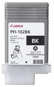 CONS. PLOTTER CANON PFI102BK DEP.TINT.NEGRA COLORANTE (130 ML) (0895B001AA)