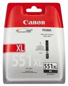 CARTUCHO INKJET CANON CLI-551XL PIXMA MG-5450/6350, IP-7250 NEGRO (6443B001)