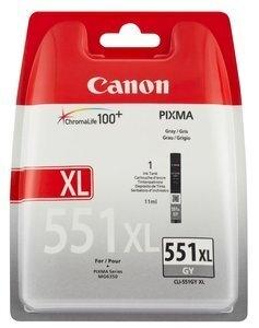 CARTUCHO INKJET CANON CLI-551XL PIXMA MG-5450/6350, IP-7250 GRIS (6447B001)