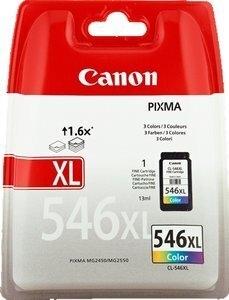 CARTUCHO INKJET CANON CL-546XL PIXMA IP2850/MG2450/MG2550/MG2555/MG2950/MG2950S/MX495 COLOR 13 ML. (8288B001)