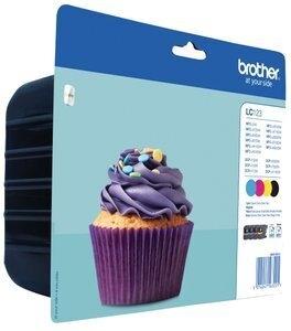 CARTUCHO INKJET BROTHER LC-123VALBP MULTIPACK (4 COLORES)DCP-J4110DW, MFC-J4410DW/MFC-J4510DW/MFC-4610DW/MFC-4710DW  (600 PAG.)