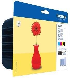 CARTUCHO INKJET BROTHER LC-121VALBP DCP-J132W/J152W/J552DW/J752DW, MFC-J245/J470DW/J650DW/J870DW PACK de 4 COLORES
