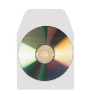 FUNDA CD/DVD 3L PP 127x127 ADHESIVAS BOLSA DE 100