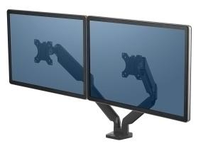 SOPORTE BRAZO MONITOR FELLOWES DOBLE PLATINUM SERIES NEGRO