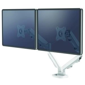 SOPORTE BRAZO MONITOR FELLOWES DOBLE EPPA BLANCO