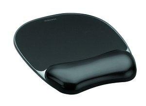 ALFOMBRILLA RATON FELLOWES CON REPOSAMUÑECAS GEL NEGRO