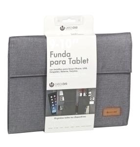 FUNDA TABLET CARCHIVO VENTURE 10,1' UNIVERSAL SOLAPA GRIS /23210007