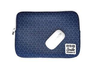 FUNDA PORTATIL SMILE SLEEVE NEOPRENO 13 KIMONO KUMIKIKKOU CON RATON INALAMBRICO