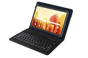 FUNDA TABLET SILVER HT UNIVERSAL WAVE 9-11 CON TECLADO CABLE MICRO USB/USB-C NEGRO
