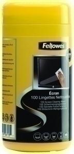 TOALLITAS FELLOWES LIMPIADORAS PANTALLA DISPENSADOR B/100 /9970330