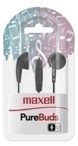 AURICULARES MAXELL DE BOTON NEGRO M668 /EARBUD MIC BLACK