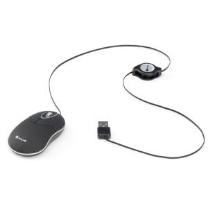 RATON NGS SIN OPTICO USB RETRACTIL NEGRO /SINBLACK