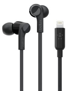 AURICULARES BELKIN BOTON LIGHTNING NEGRO /G3H0001BTBLK