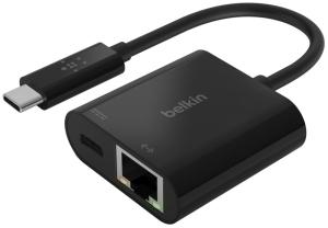 ADAPTADOR BELKIN USB-C A ETHERNET + CARGA 60W NEGRO /INC001BTBK