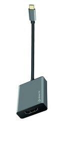 ADAPTADOR SILVER HT USB-C A HDMI 4K NEGRO