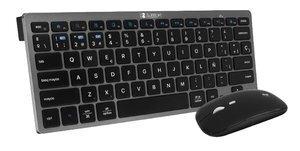 TECLADO Y RATON SUBBLIM MULTIDISPOSITIVO COMPACTO BLUETOOTH GRIS/NEGRO