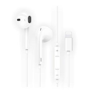 AURICULARES TECH-ONE-TECH HIP DE BOTON CON CONECTOR LIGHTNING MICROFONO INTEGRADO BLANCO