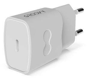 CARGADOR GROOVY DE PARED USB-C ALTO RENDIMIENTO 2,4A BLANCO