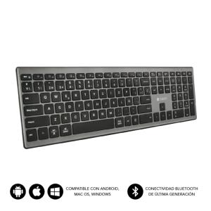 TECLADO SUBBLIM WIRELESS EXTENDED BLUETOOTH GRIS /SUBKB-2PUE201