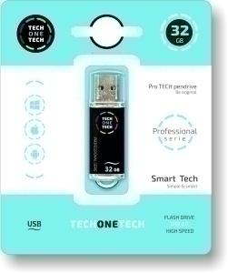 TEC MEMORIA USB 32GB PRO TECH BLACK /TEC3002-32/